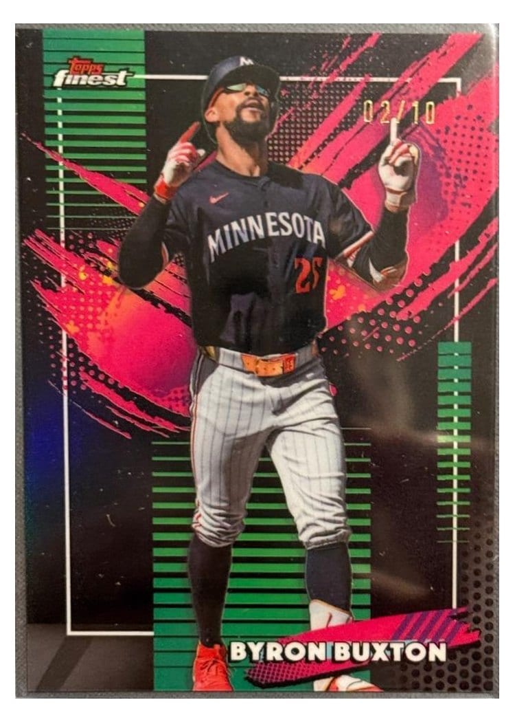2026 Topps Finest Byron Buxton Black X-Fractor #225 card