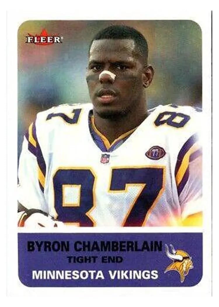 2002 Fleer Byron Chamberlain #20 card