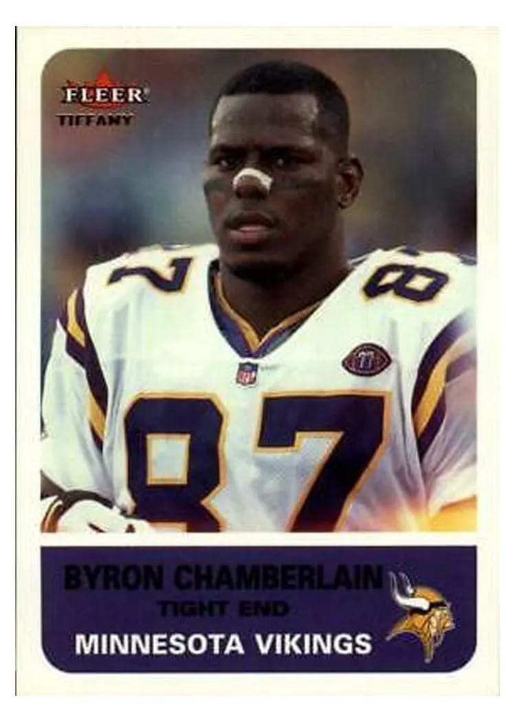 2002 Fleer Byron Chamberlain Tiffany #20 card