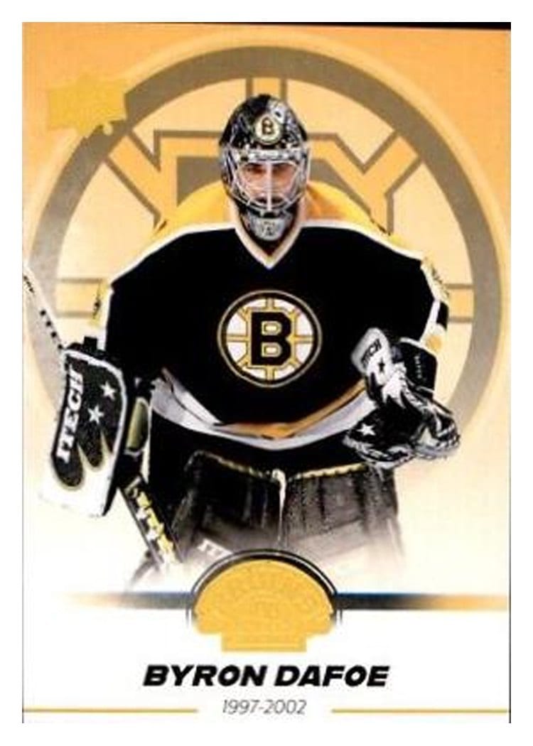 2023-24 Upper Deck Boston Bruins Centennial Base Set Byron Dafoe #12 card