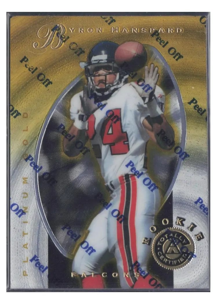 1997 Pinnacle Totally Certified Byron Hanspard #123 card