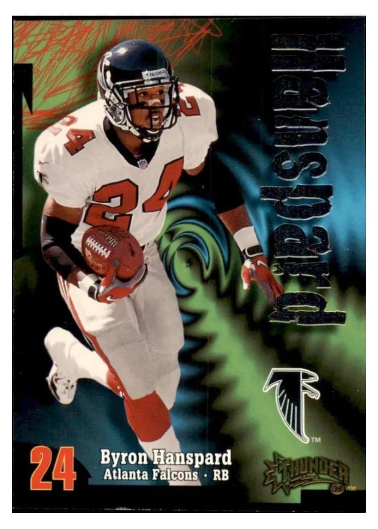 1998 Skybox Thunder Byron Hanspard #6 card