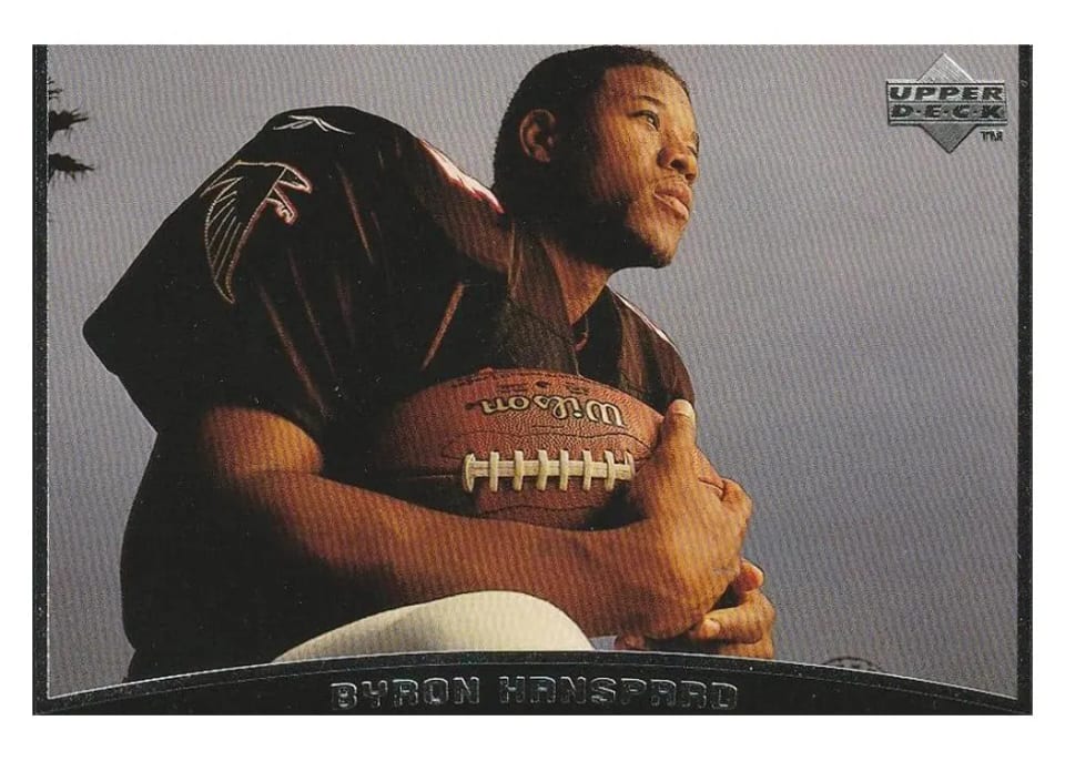1998 Upper Deck Byron Hanspard #44 card