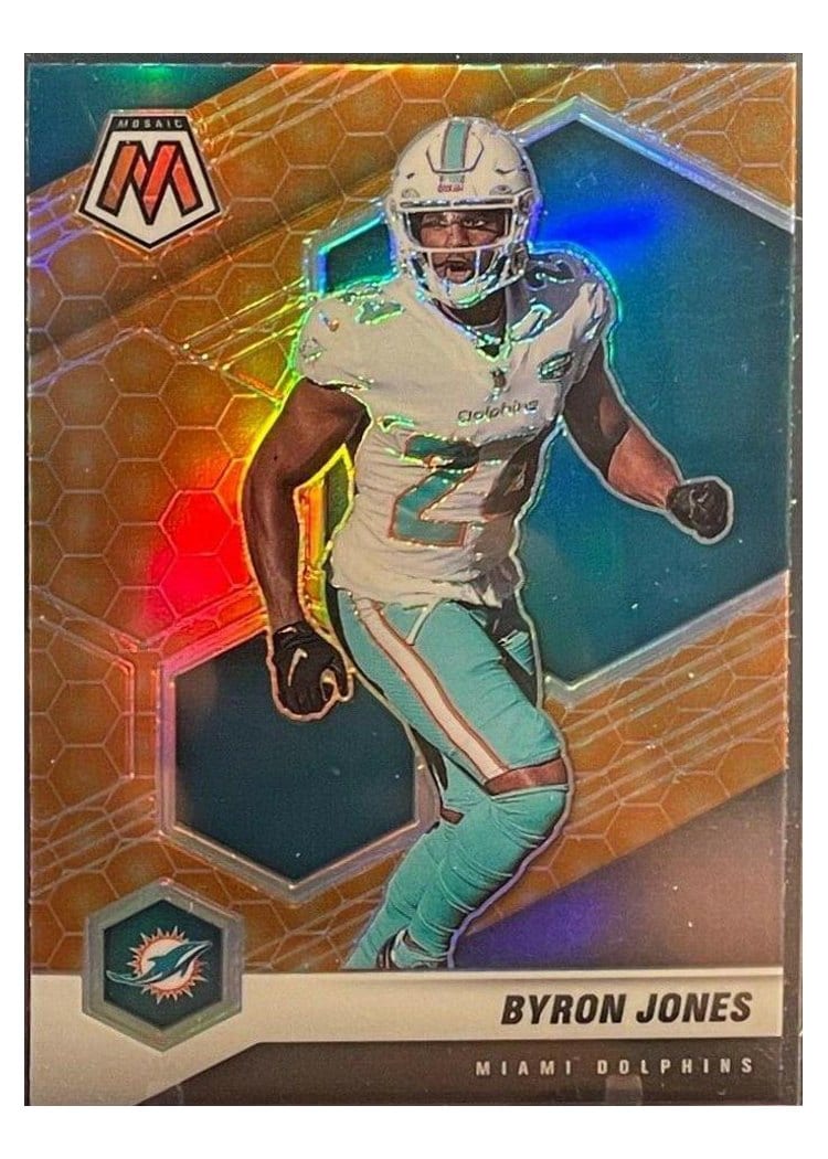 2021 Panini Mosaic Base Set Byron Jones #127 card