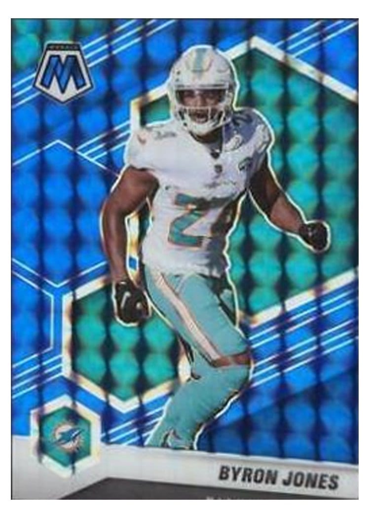 2021 Panini Mosaic Base Set Byron Jones Blue Mosaic #127 card