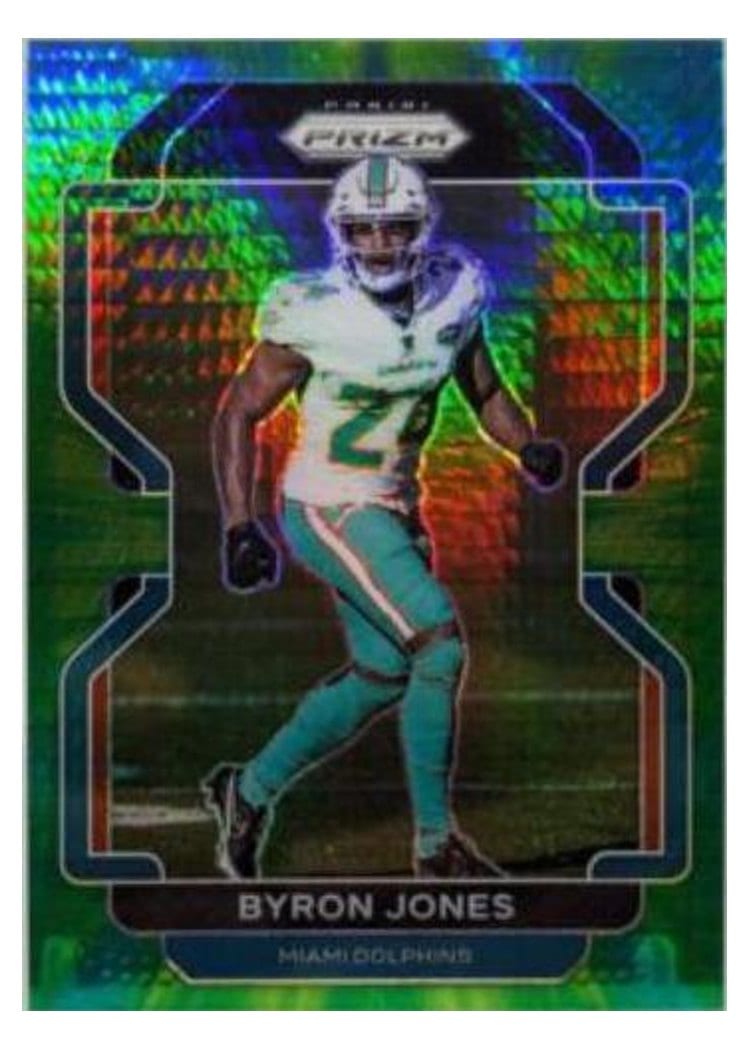 2021 Panini Prizm Base Set Byron Jones Hyper Prizm #110 card