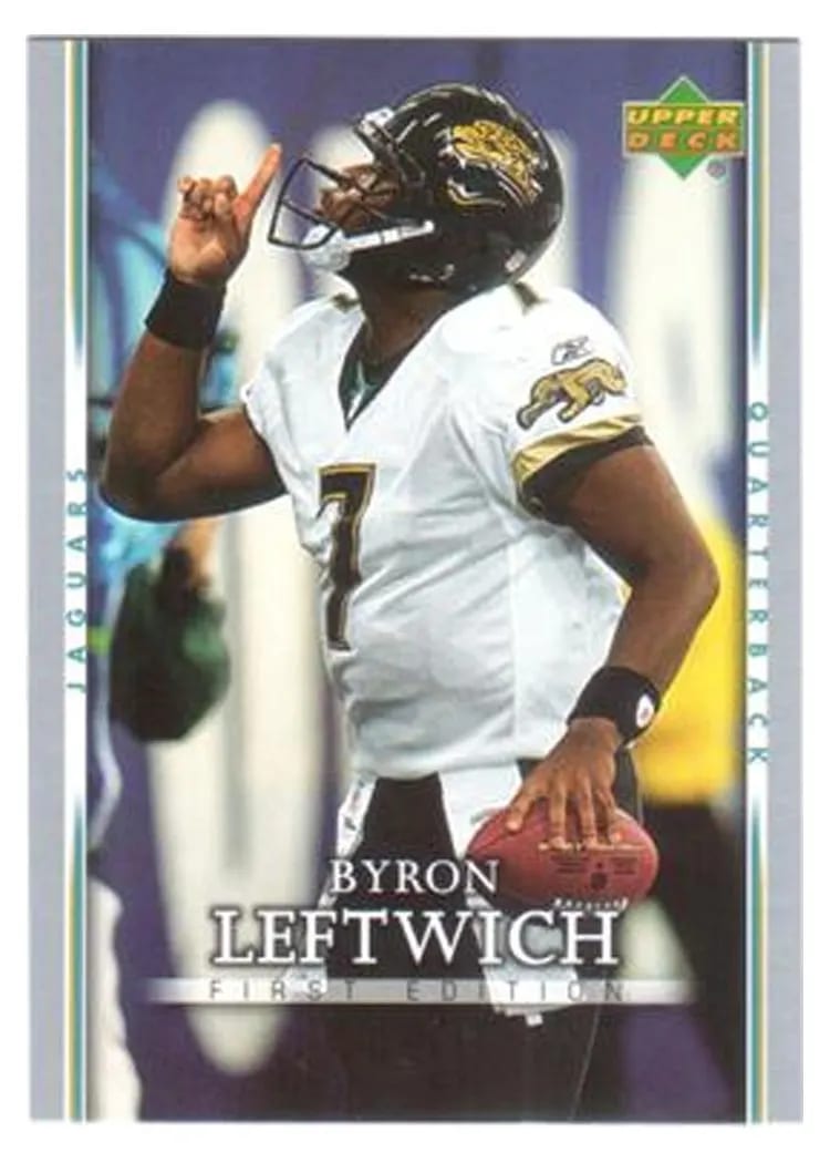2007 Upper Deck First Edition Byron Leftwich #46 card