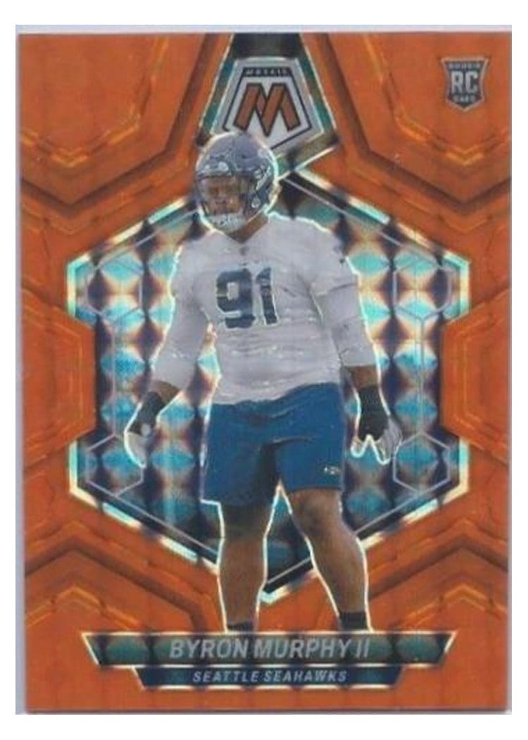 2024 Panini Mosaic Base Set Byron Murphy II Orange Fluorescent #316 card