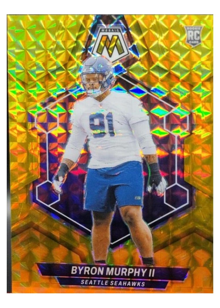2024 Panini Mosaic Base Set Byron Murphy II Gold #316 card
