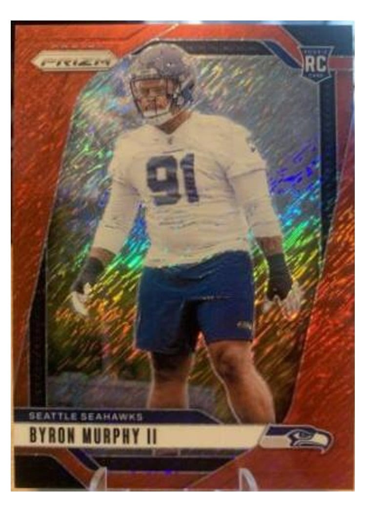 2024 Panini Prizm Base Set Byron Murphy II Red Shimmer #317 card
