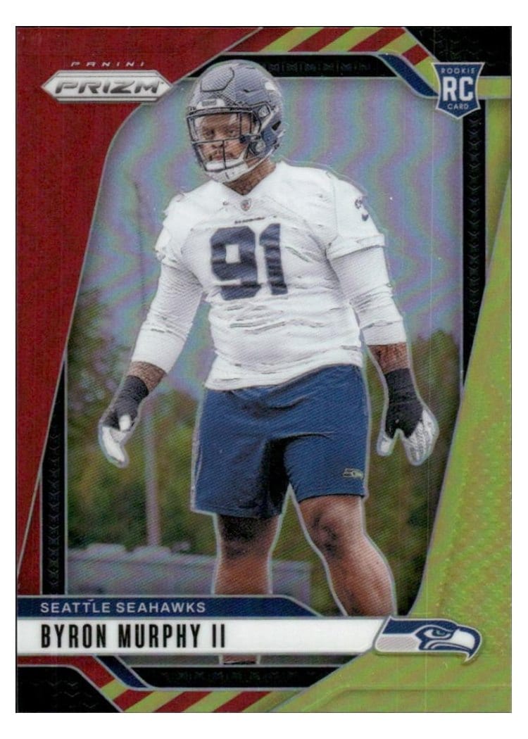 2024 Panini Prizm Base Set Byron Murphy II Red Yellow #317 card