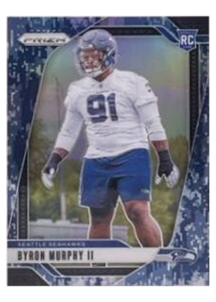 2024 Panini Prizm Base Set Byron Murphy II Navy Camo #317 card