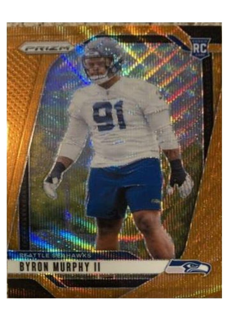 2024 Panini Prizm Base Set Byron Murphy II Orange Wave #317 card