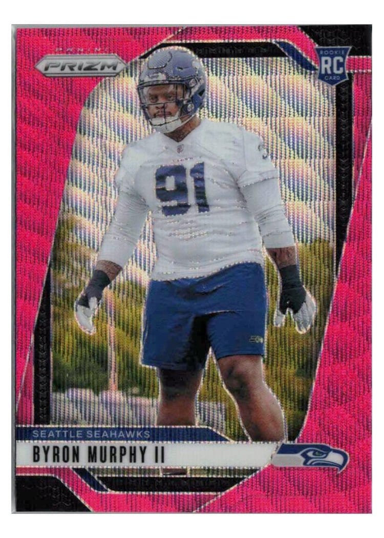 2024 Panini Prizm Base Set Byron Murphy II Pink Wave #317 card