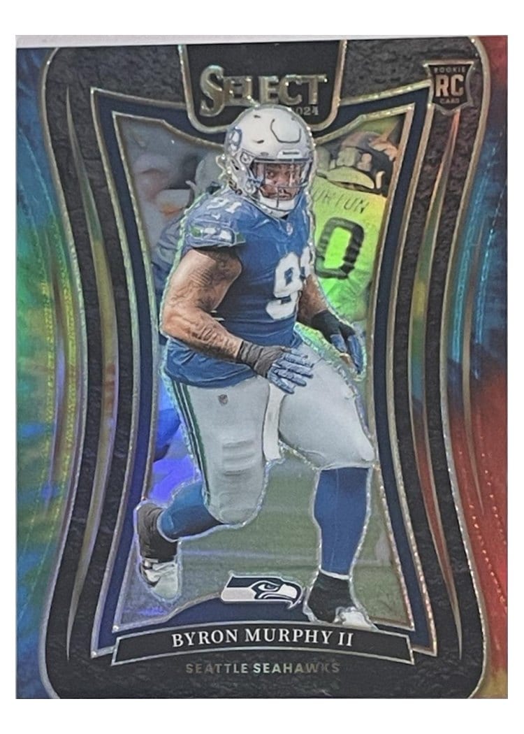2024 Panini Select Base Set Byron Murphy II Tie-Dye Prizm #334 card