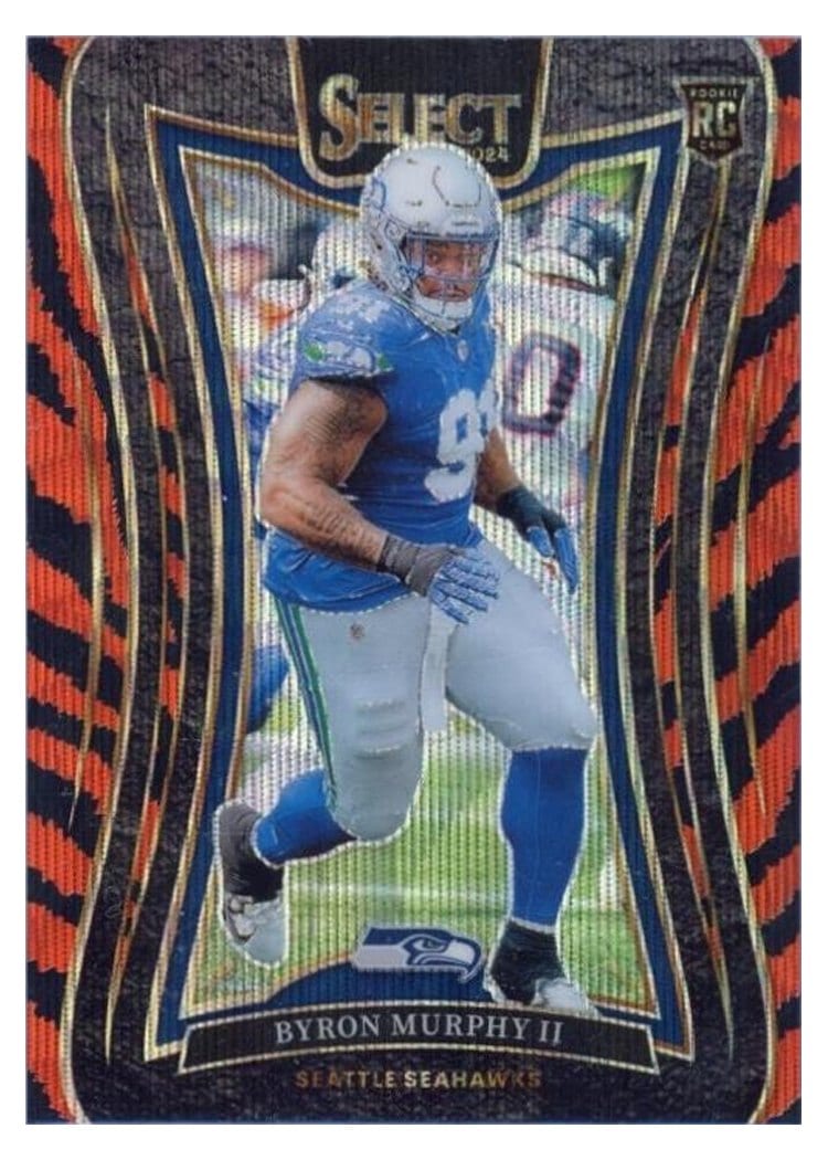 2024 Panini Select Base Set Byron Murphy II Tiger Prizm #334 card