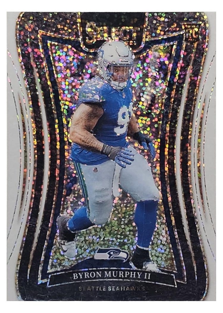 2024 Panini Select Base Set Byron Murphy II White Sparkle Prizm #334 card