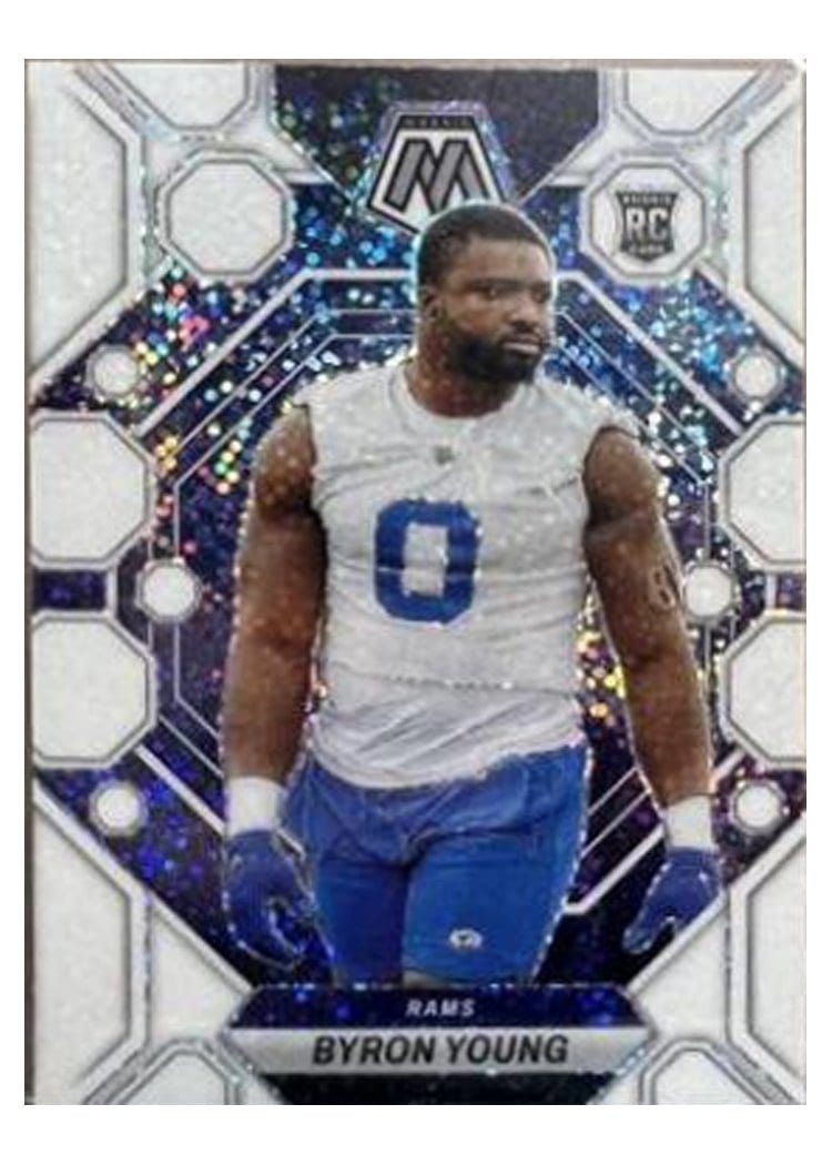 2023 Panini Mosaic Base Set Byron Young White Sparkle #291 card
