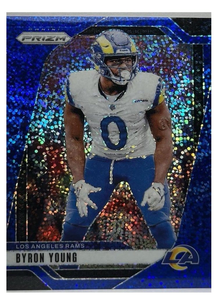2024 Panini Prizm Base Set Byron Young Blue Sparkle #170 card