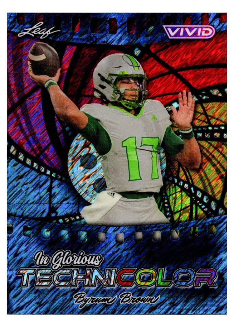 2025 Leaf Vivid In Glorious Technicolor Byrum Brown #GB-9 card