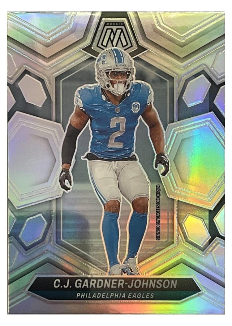 2024 Panini Mosaic Base Set C.J. Gardner-Johnson Silver #181 card