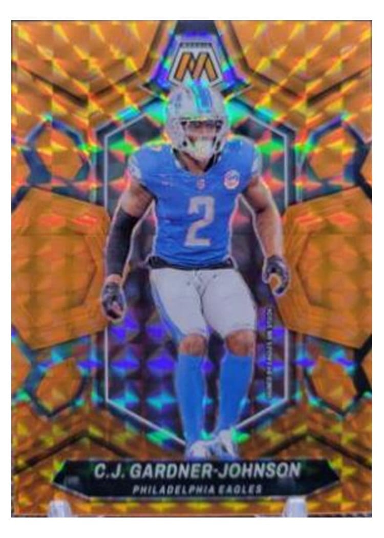 2024 Panini Mosaic Base Set C.J. Gardner-Johnson Orange #181 card
