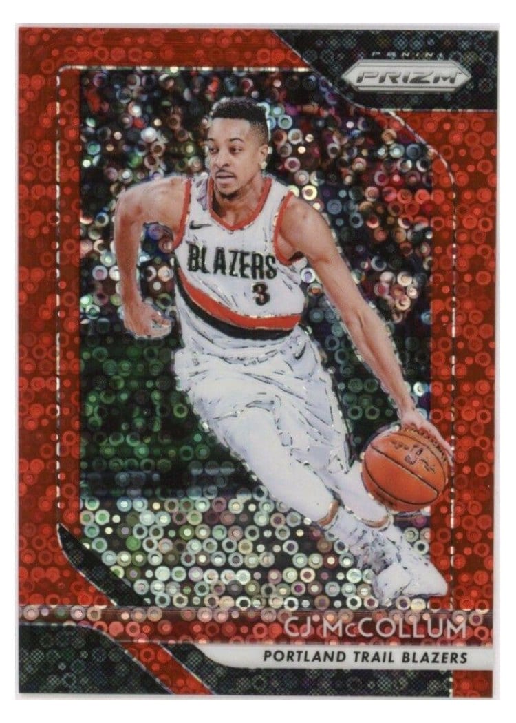 2018-19 Panini Prizm Base Set C.J. McCollum #91 card