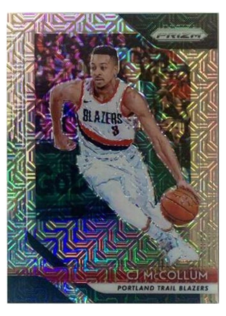 2018-19 Panini Prizm Base Set C.J. McCollum #91 card