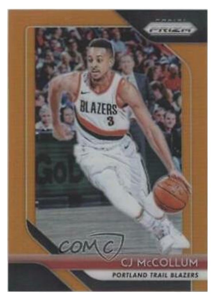 2018-19 Panini Prizm Base Set C.J. McCollum #91 card