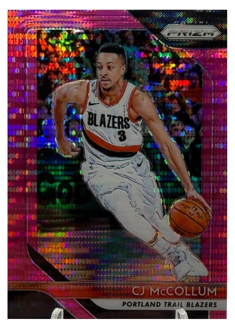 2018-19 Panini Prizm Base Set C.J. McCollum #91 card