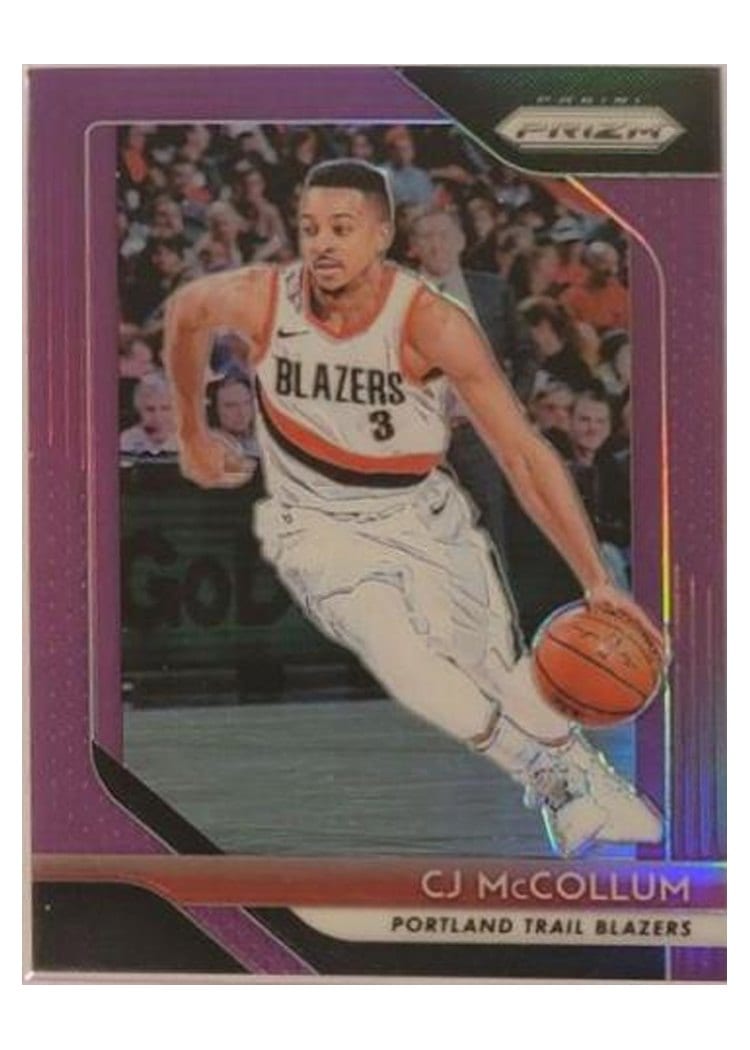 2018-19 Panini Prizm Base Set C.J. McCollum #91 card