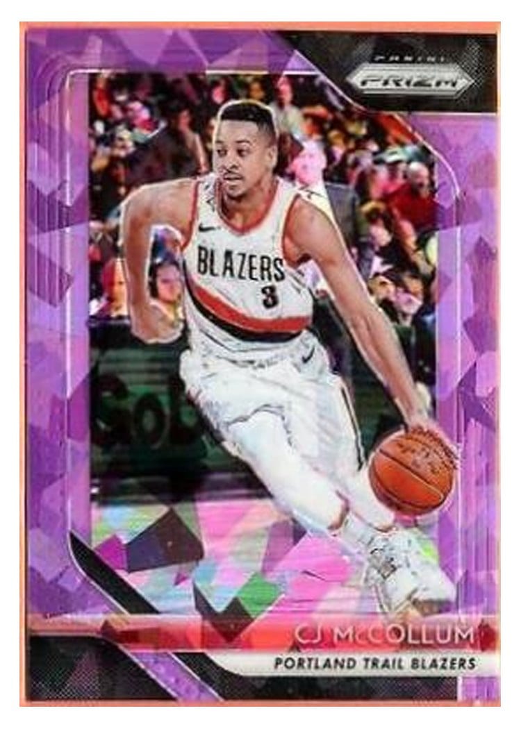 2018-19 Panini Prizm Base Set C.J. McCollum #91 card