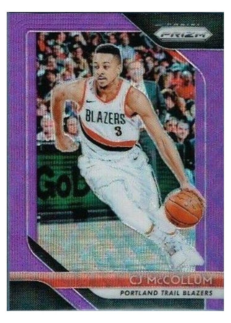 2018-19 Panini Prizm Base Set C.J. McCollum #91 card