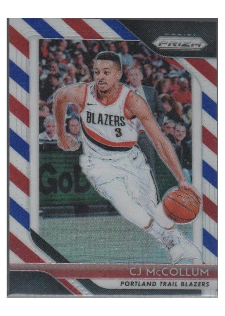 2018-19 Panini Prizm Base Set C.J. McCollum #91 card
