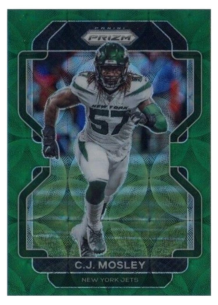2021 Panini Prizm Base Set C.J. Mosley #90 card