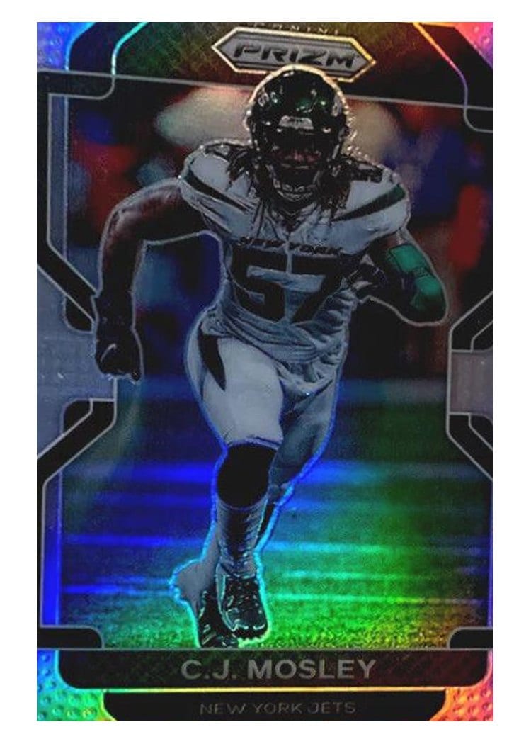 2021 Panini Prizm Base Set C.J. Mosley Silver Prizm #90 card
