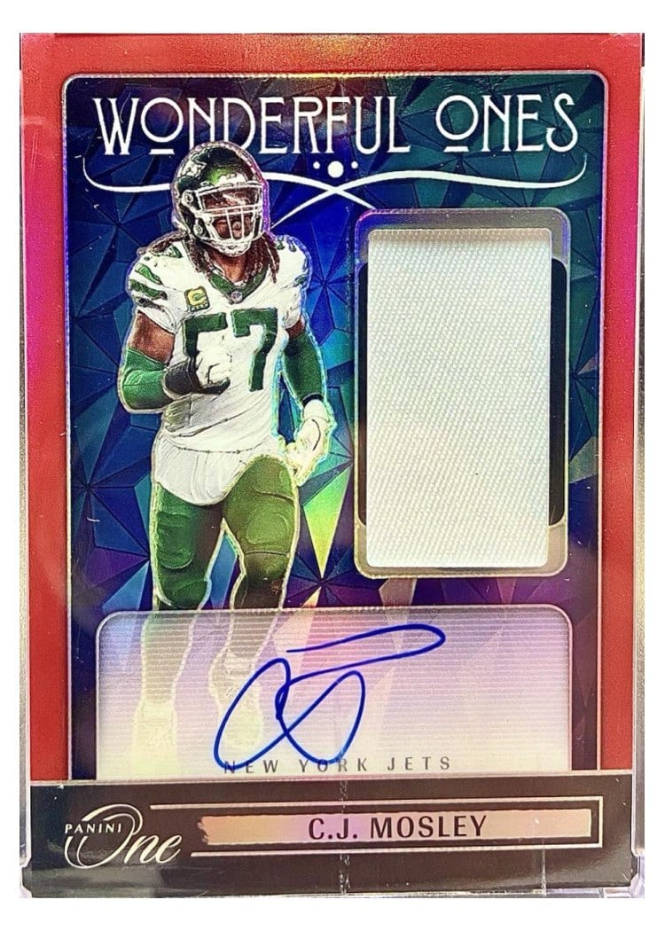 2024 Panini One Wonderful Ones Autographs C.J. Mosley #370 card