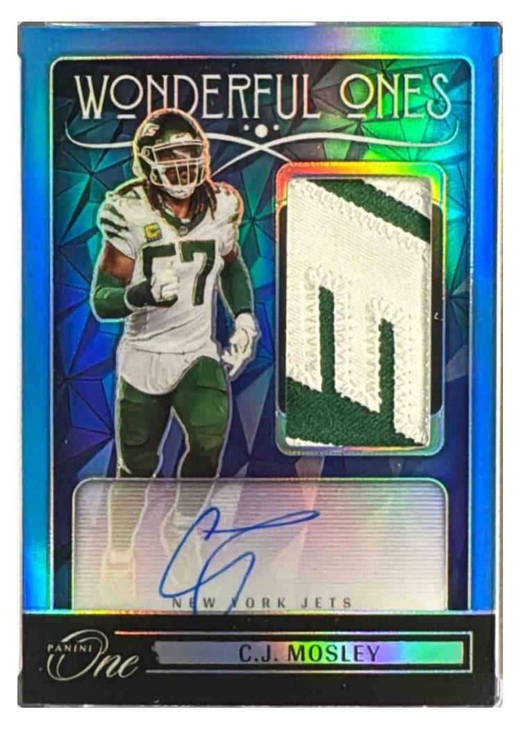 2024 Panini One Wonderful Ones Autographs C.J. Mosley #370 card