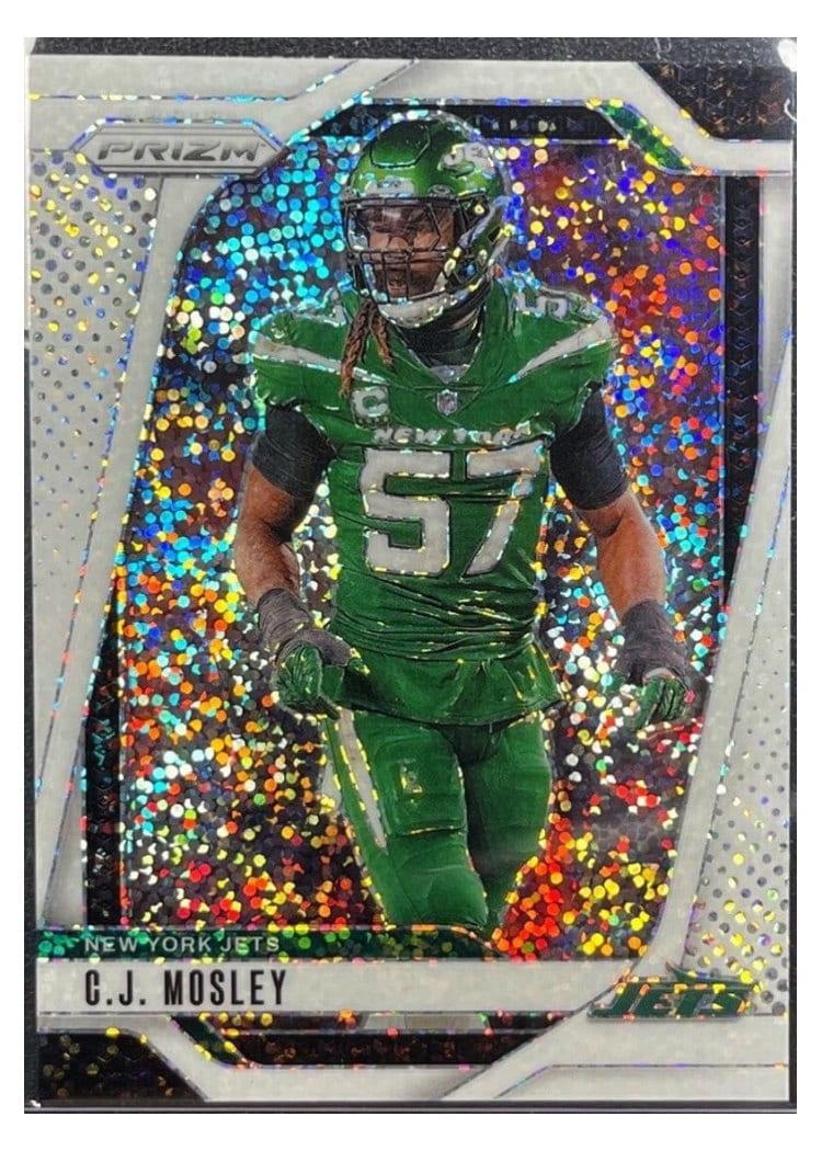 2024 Panini Prizm Base Set C.J. Mosley White Sparkle #227 card
