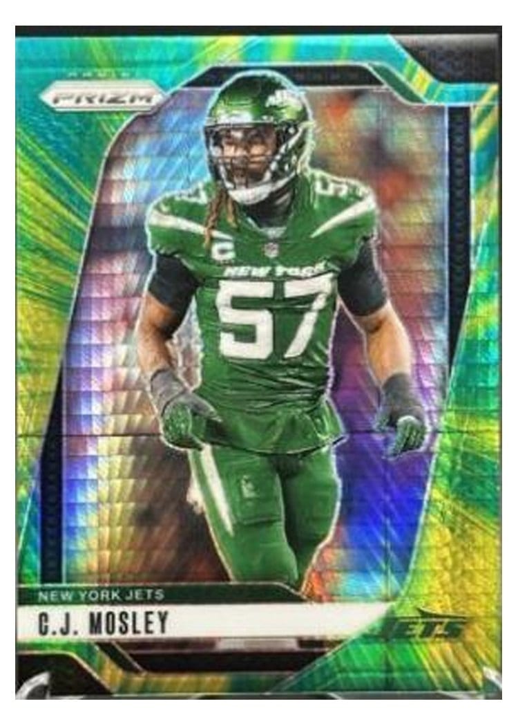 2024 Panini Prizm Base Set C.J. Mosley Hyper #227 card