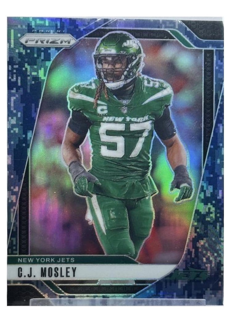 2024 Panini Prizm Base Set C.J. Mosley Navy Camo #227 card