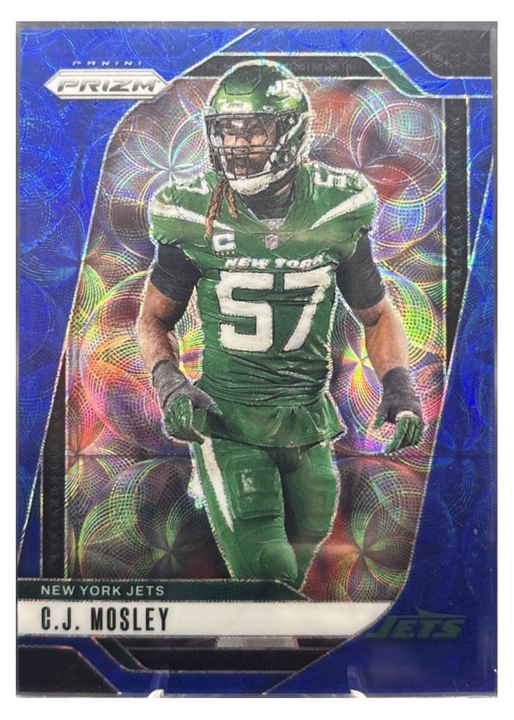 2024 Panini Prizm Base Set C.J. Mosley Choice Blue #227 card