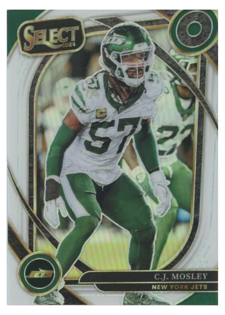 2024 Panini Select Base Set C.J. Mosley White Prizm #214 card