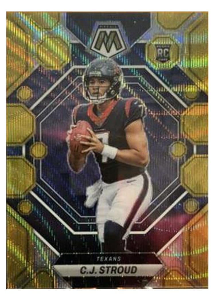 2023 Panini Mosaic C. J. Stroud Gold Wave #292 card