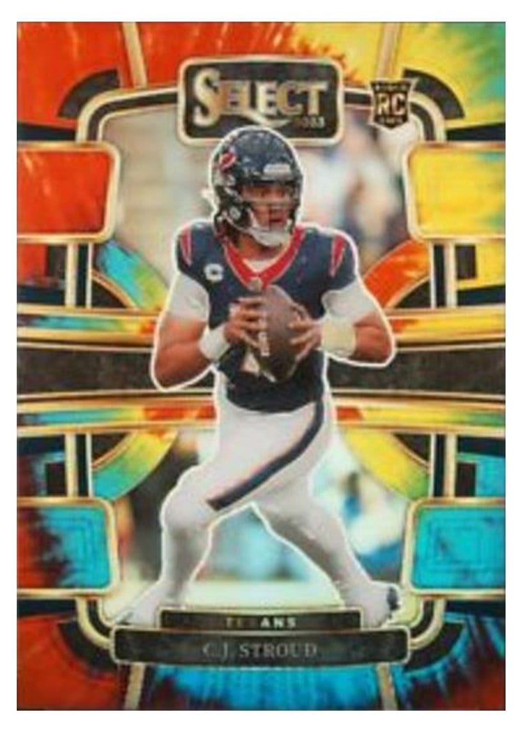 2023 Panini Select C.J. Stroud Tie-Dye Prizm #41 card