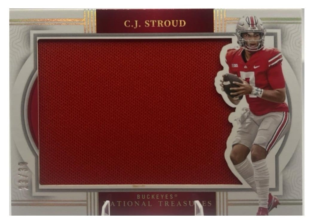2024 Panini National Treasures Base Set C.J. Stroud #39 card