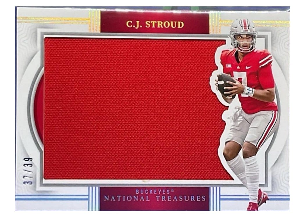 2024 Panini National Treasures Base Set C.J. Stroud #39 card