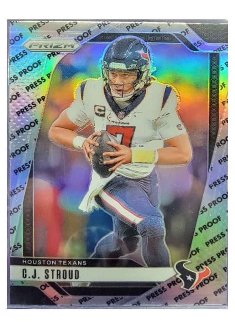 2024 Panini Prizm Base Set C.J. Stroud Press Proof #111 card