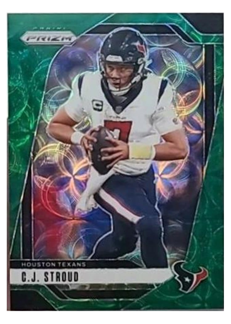 2024 Panini Prizm Base Set C.J. Stroud Green Scope #111 card