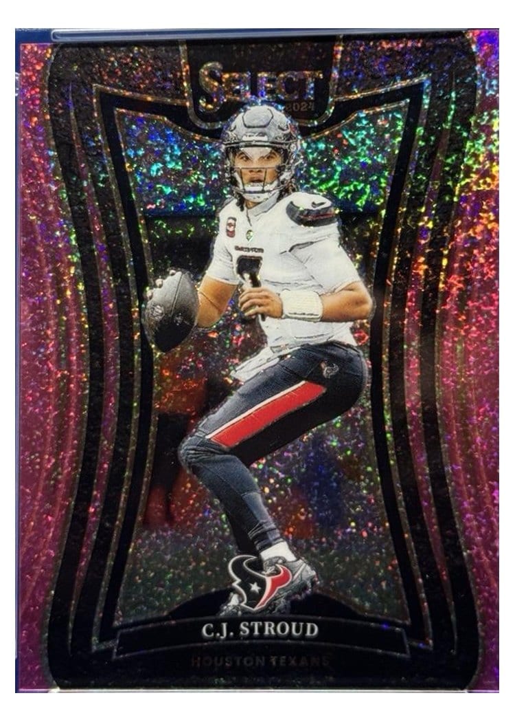 2024 Panini Select Base Set C.J. Stroud Pink Glitter Prizm #394 card